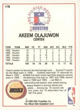 Back of Hakeem Olajuwon