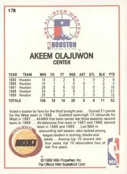Back of Hakeem Olajuwon