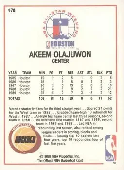 Back of Hakeem Olajuwon