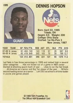 Back of Dennis Hopson