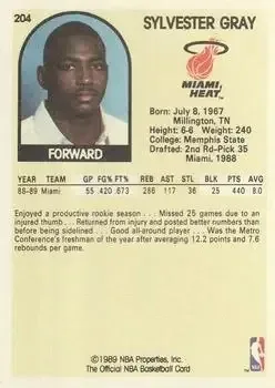 Back of Sylvester Gray