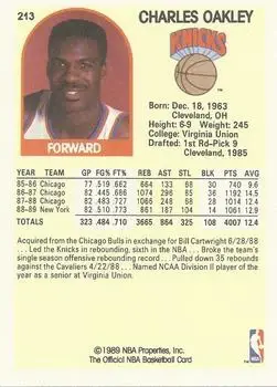 Back of Charles Oakley