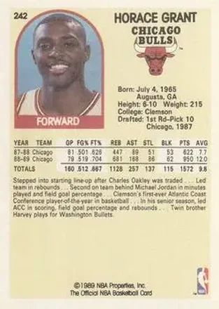 Reverso de Horace Grant