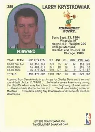 Reverso de Larry Krystkowiak