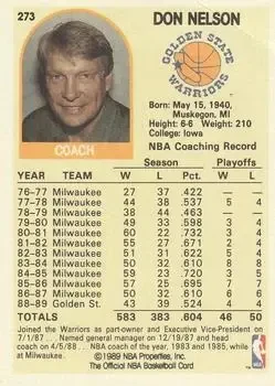 Back of Don Nelson