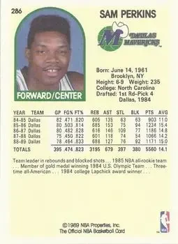 Back of Sam Perkins