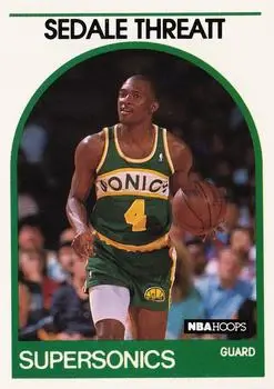 1989-90 Hoops #287 Sedale Threatt