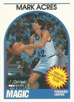 1989-90 Hoops #307 Mark Acres