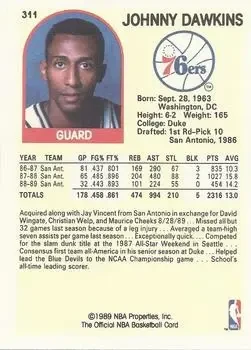 Back of Johnny Dawkins