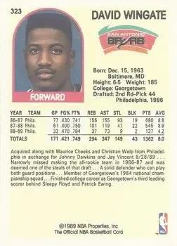 Back of David Wingate