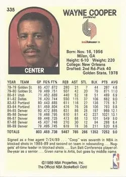 Back of Wayne Cooper