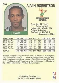 Back of Alvin Robertson