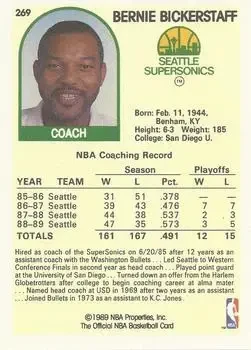 Back of Bernie Bickerstaff