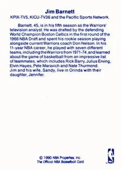 Back of Jim Barnett