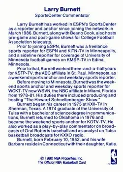Back of Larry Burnett