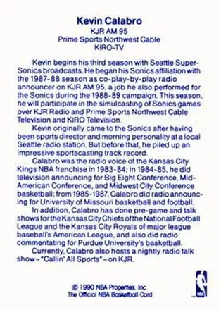 Tył: Kevin Calabro