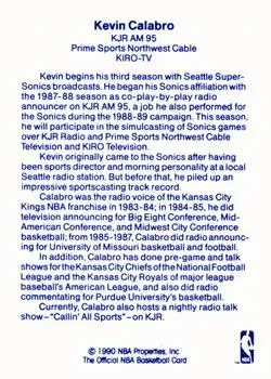 Back of Kevin Calabro