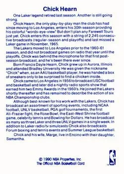 Back of Chick Hearn