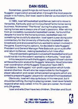 Back of Dan Issel