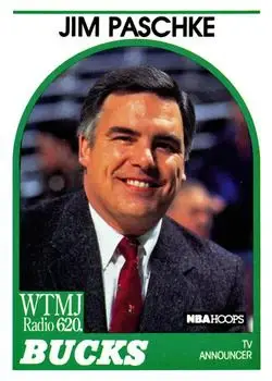 1989-90 Hoops #NNO Announcers Jim Paschke