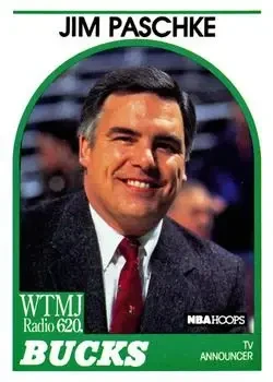 1989-90 Hoops #NNO Announcers Jim Paschke
