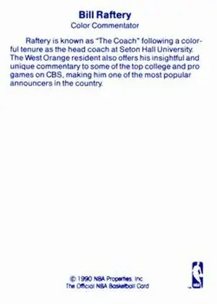 Reverso de Bill Raftery