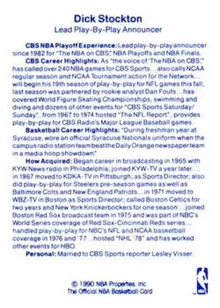 Dick Stockton 뒷면