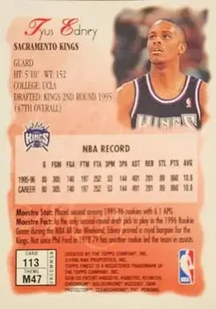 Tyus Edney Rückseite