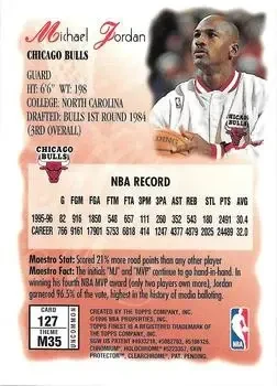 Back of Michael Jordan
