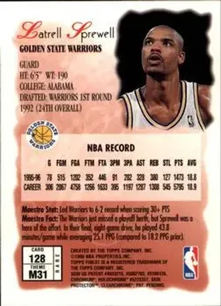 Reverso de Latrell Sprewell