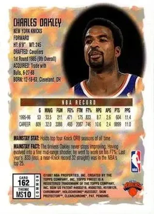 Verso de Charles Oakley