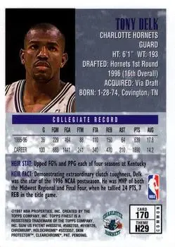 Back of Tony Delk