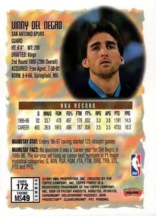 Achterkant van Vinny Del Negro