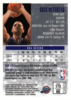 Back of Greg Ostertag