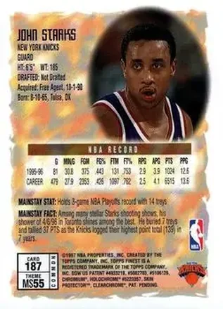 John Starks Rückseite