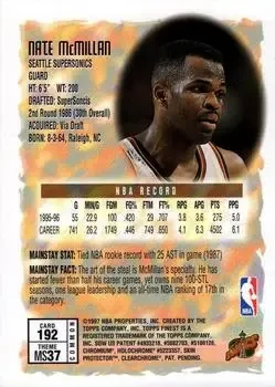 Back of Nate McMillan