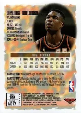 Retro di Dikembe Mutombo