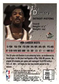 Back of Joe Dumars