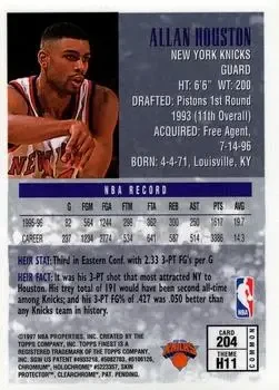 Back of Allan Houston