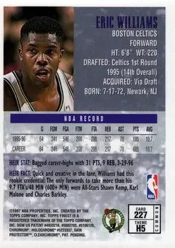 Back of Eric Williams