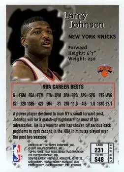 Back of Larry Johnson