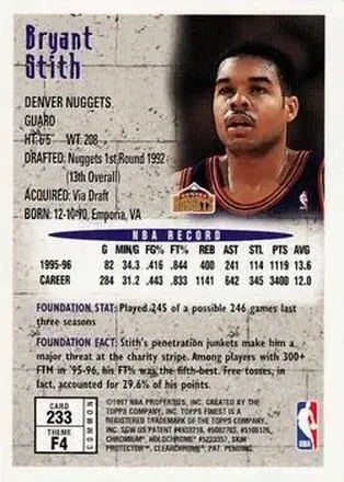 Bryant Stith Rückseite