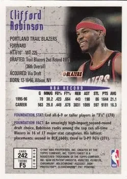 Back of Clifford Robinson