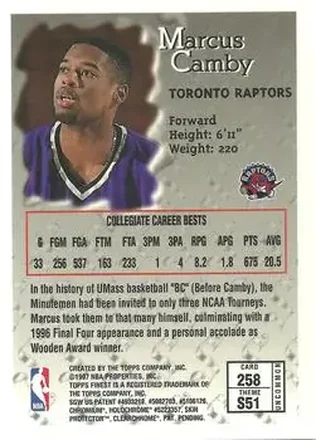 Marcus Camby Rückseite
