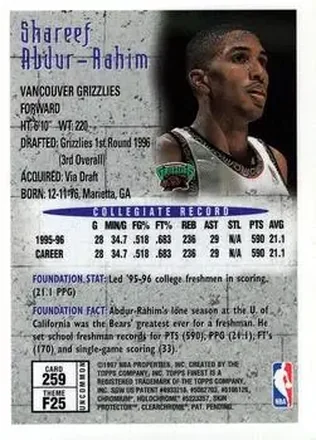 Shareef Abdur-Rahim 뒷면