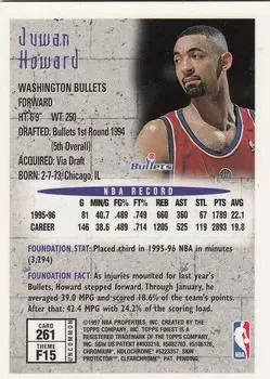 Back of Juwan Howard