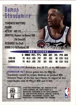 Back of Damon Stoudamire