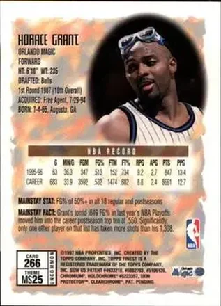 Verso de Horace Grant