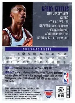Kerry Kittles Rückseite