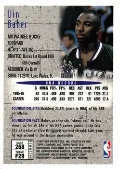 Back of Vin Baker
